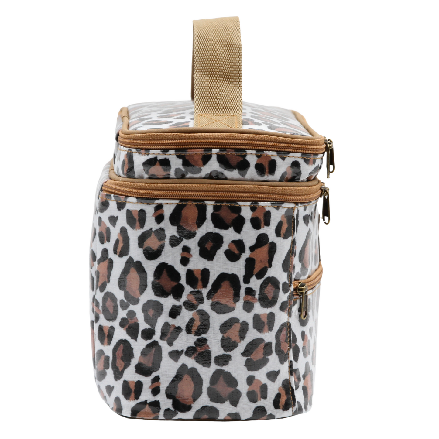 Stand Up Toiletry Bag - Leopard Sand