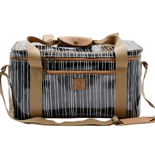 Courtney Cooler - Stripe Black and White