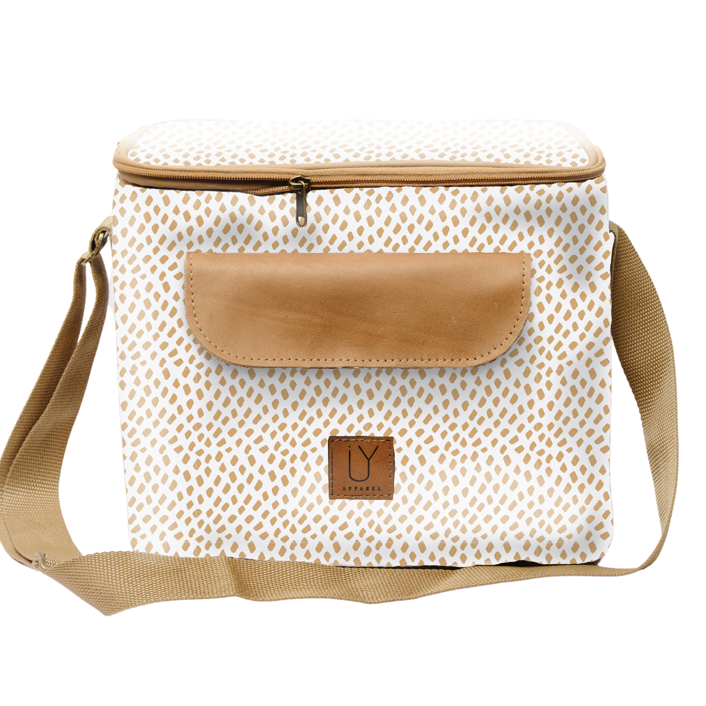 Sam Sling Cooler - Scatter Gold on White