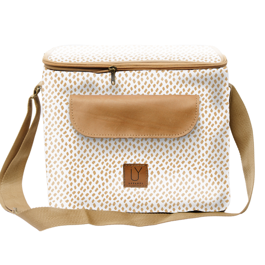 Sam Sling Cooler - Scatter Gold on White