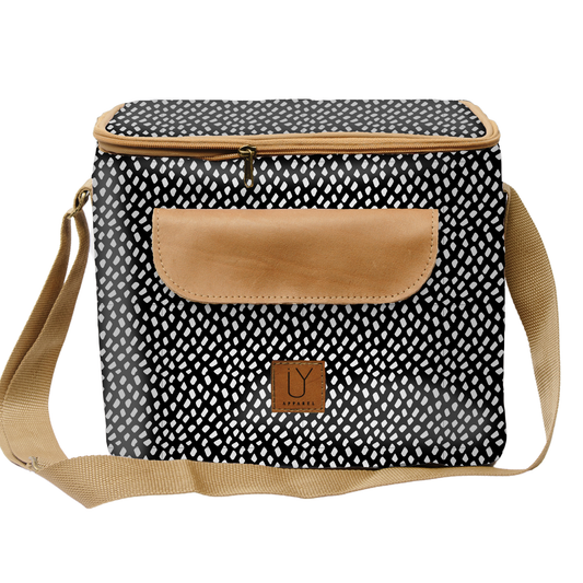 Sam Sling Cooler - Scatter White on Black