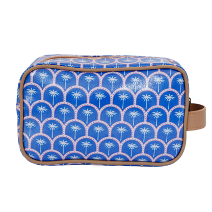 Small Toiletry Bag - Palm Blue