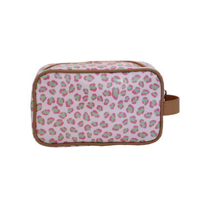 Small Toiletry Bag - Leopard Pink