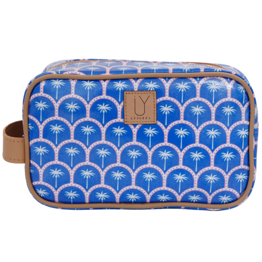 Small Toiletry Bag - Palm Blue