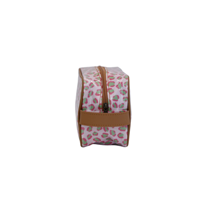 Small Toiletry Bag - Leopard Pink