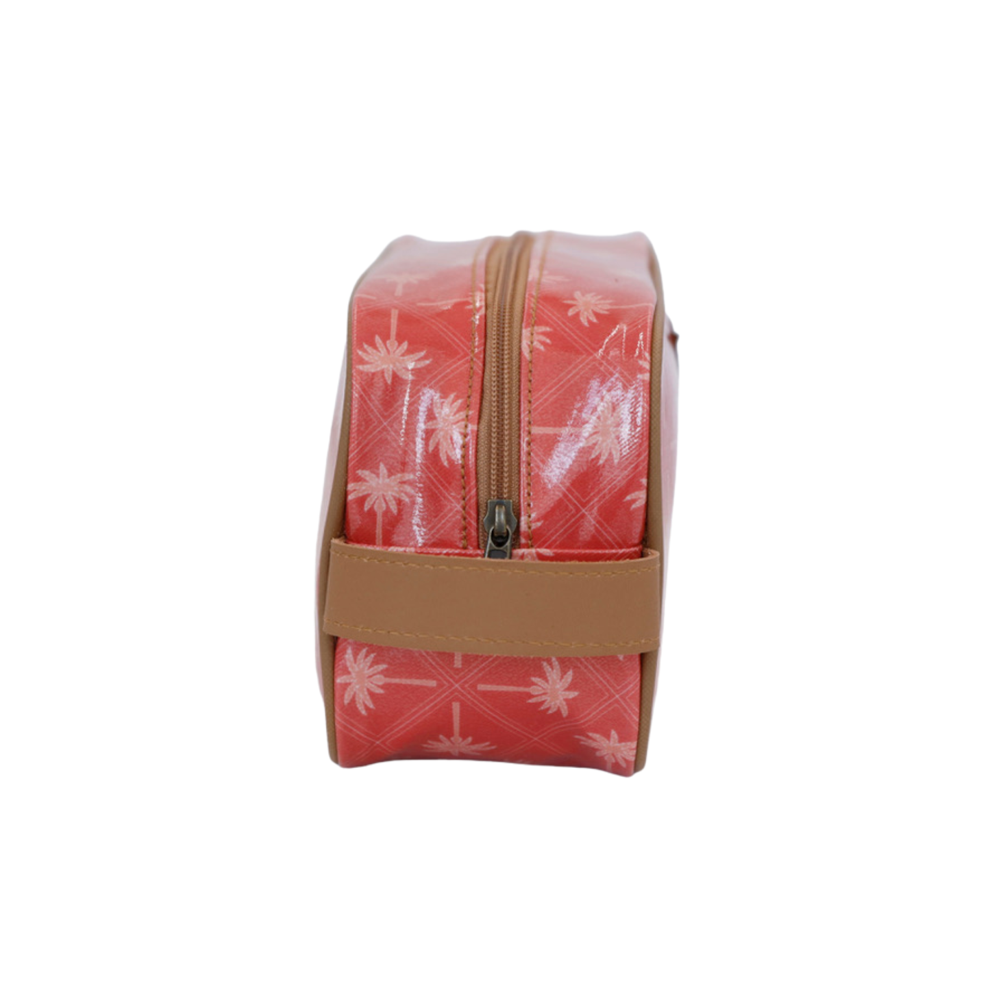 Small Toiletry Bag - Palm Tangerine