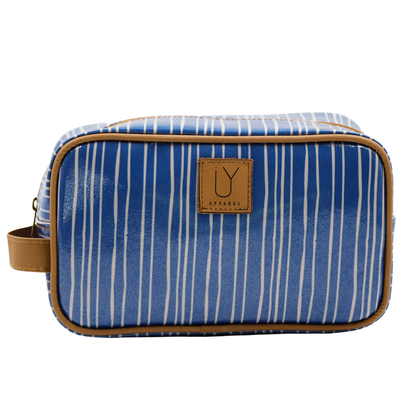 Small Toiletry Bag - Stripe Blue