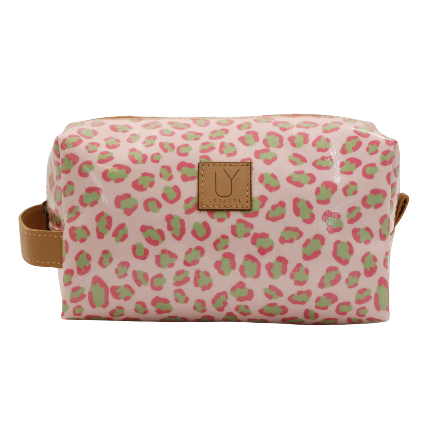 Soft Cosmetic Bag - Leopard Pink