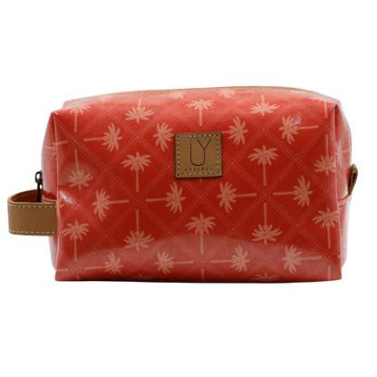 Soft Cosmetic Bag - Palm Tangerine
