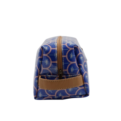 Soft Cosmetic Bag - Palm Blue
