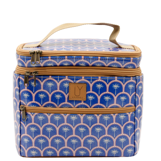 Stand Up Toiletry Bag - Palm Blue