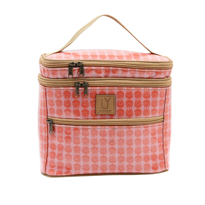 Stand Up Toiletry Bag - Protea Pink