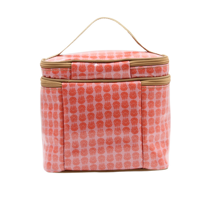 Stand Up Toiletry Bag - Protea Pink