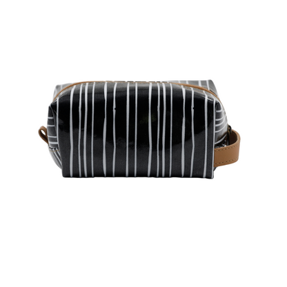 Cosmetic Bag - Stripe Black and White