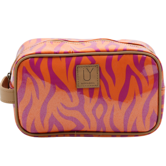 Small Toiletry Bag - Tangerine Tiger