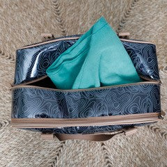 Overnight Bag with Leather Handles - Ocean Motion