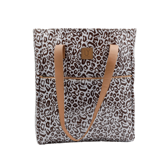 Campus Tote - African Footprint Brown