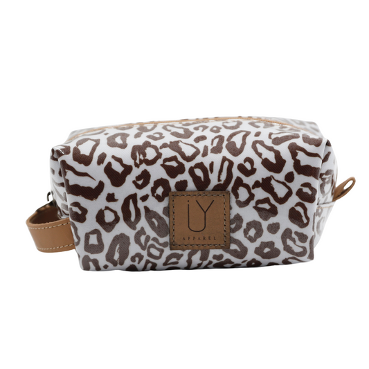 Cosmetic Bag - African Footprint White