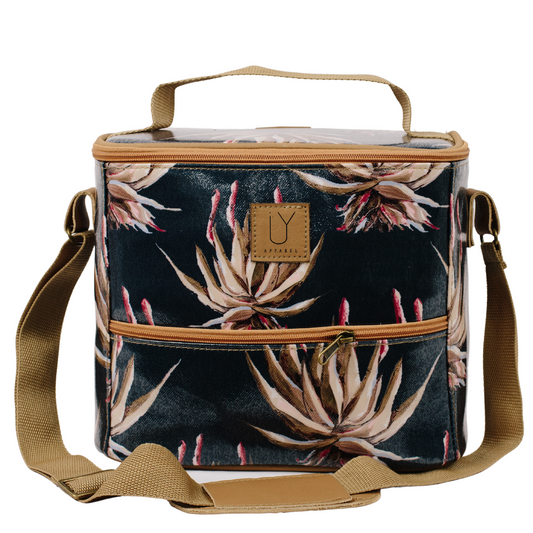 Lunch Cooler - Navy Aloe
