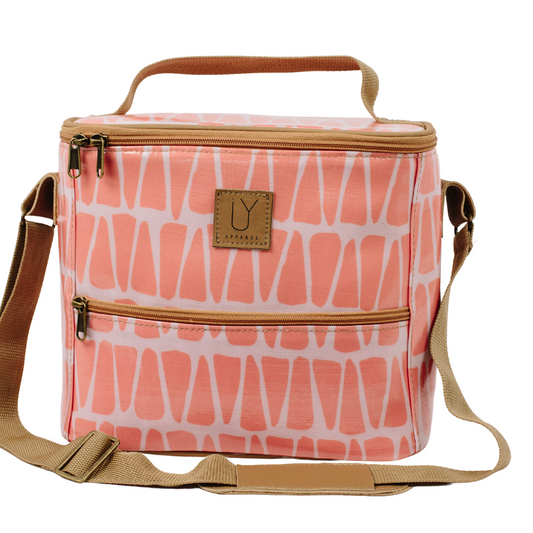 Lunch Cooler - Cracked Earth Coral