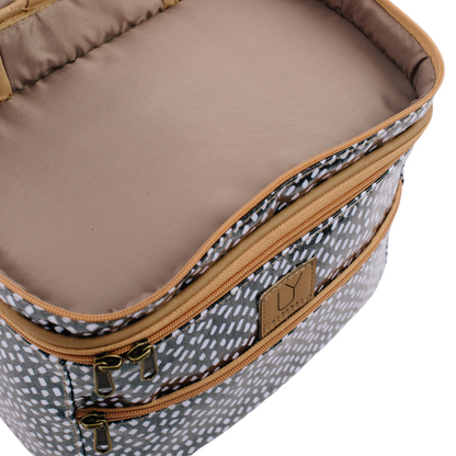 Stand Up Toiletry Bag - Navy Aloe