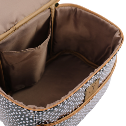 Stand Up Toiletry Bag - Cracked Earth Coral