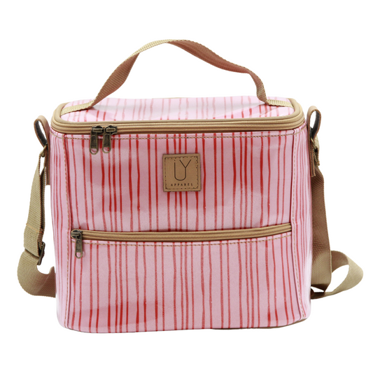 Lunch Cooler - Stripe Pink