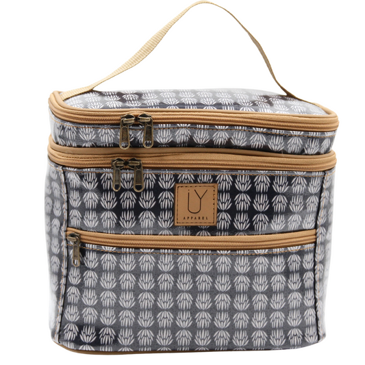 Stand Up Toiletry Bag - Protea Black