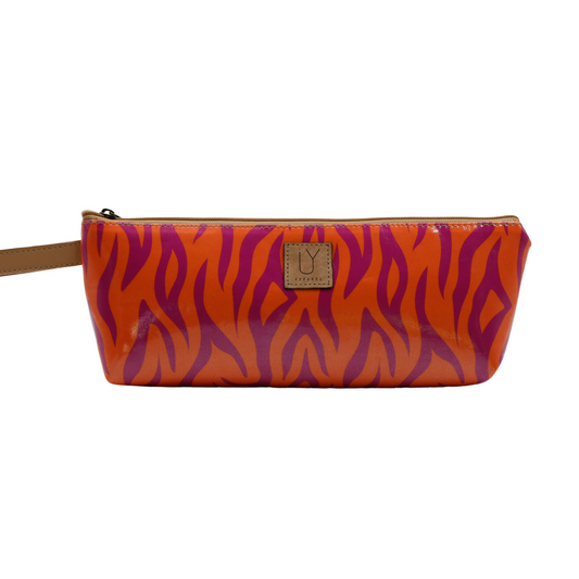 1 Zip Pencil Case - Tangerine Tiger