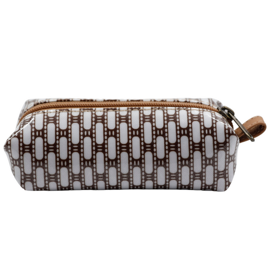 Mini Cosmetic Pouch - African Tweed White