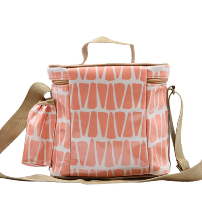 Snakpak Lunch Cooler - Cracked Earth Coral