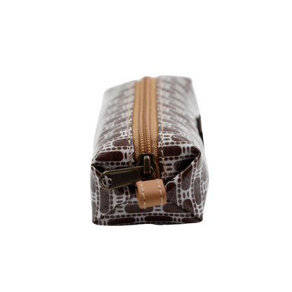 Mini Cosmetic Pouch - African Tweed Brown