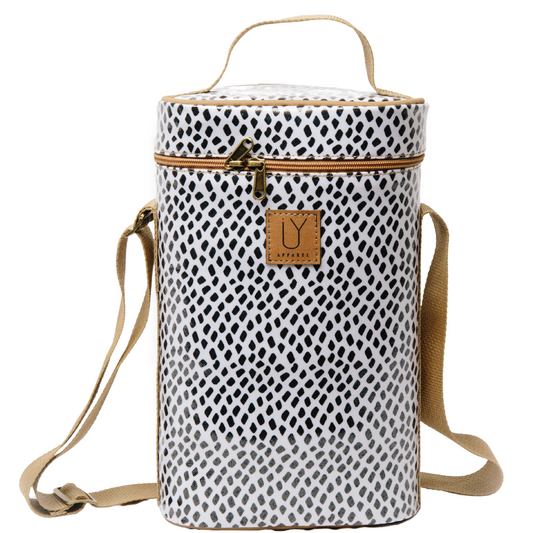 Wine Cooler - Scatter Black on White