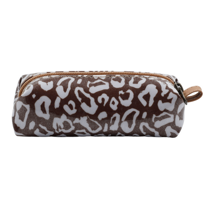 Mini Cosmetic Pouch - African Footprint White