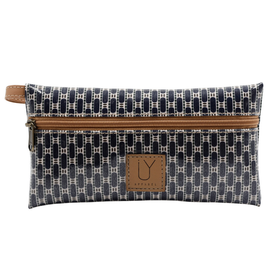 Stationery Pouch - African Tweed Navy