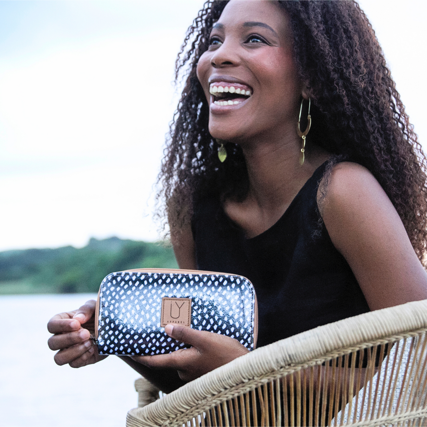 Wallet - African Tweed White