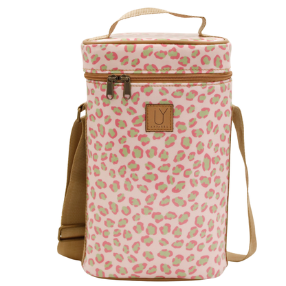 Wine Cooler - Leopard Pink
