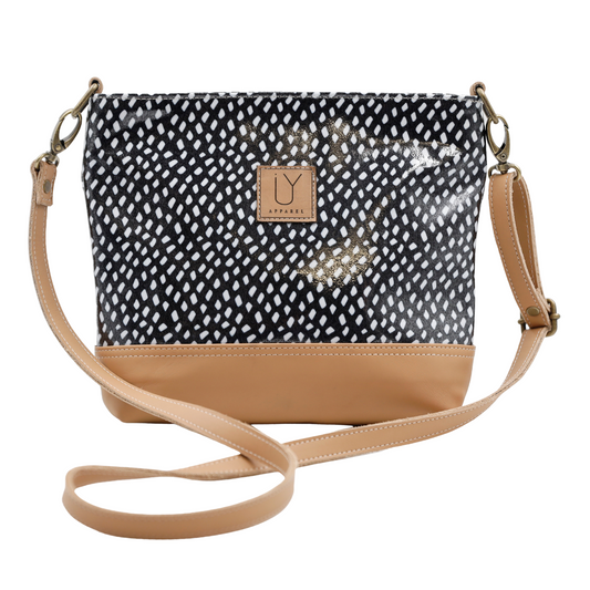 Zoey Sling - Scatter White on Black