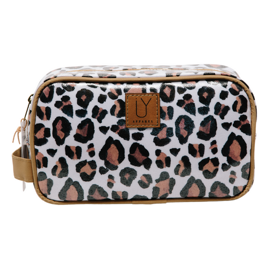Small Toiletry Bag - Leopard Sand