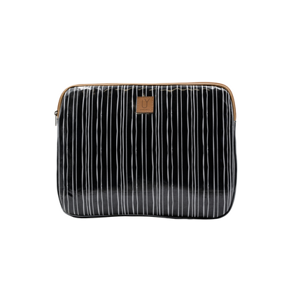 Laptop Sleeve Medium - Stripe Black and White