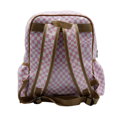 Satchel Warped Check Pink