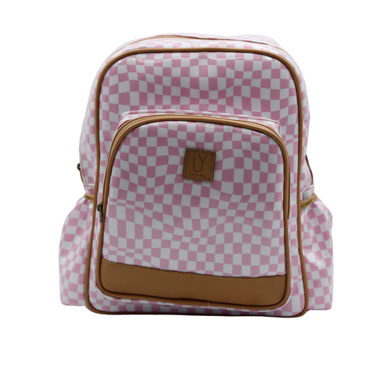 Satchel Warped Check Pink